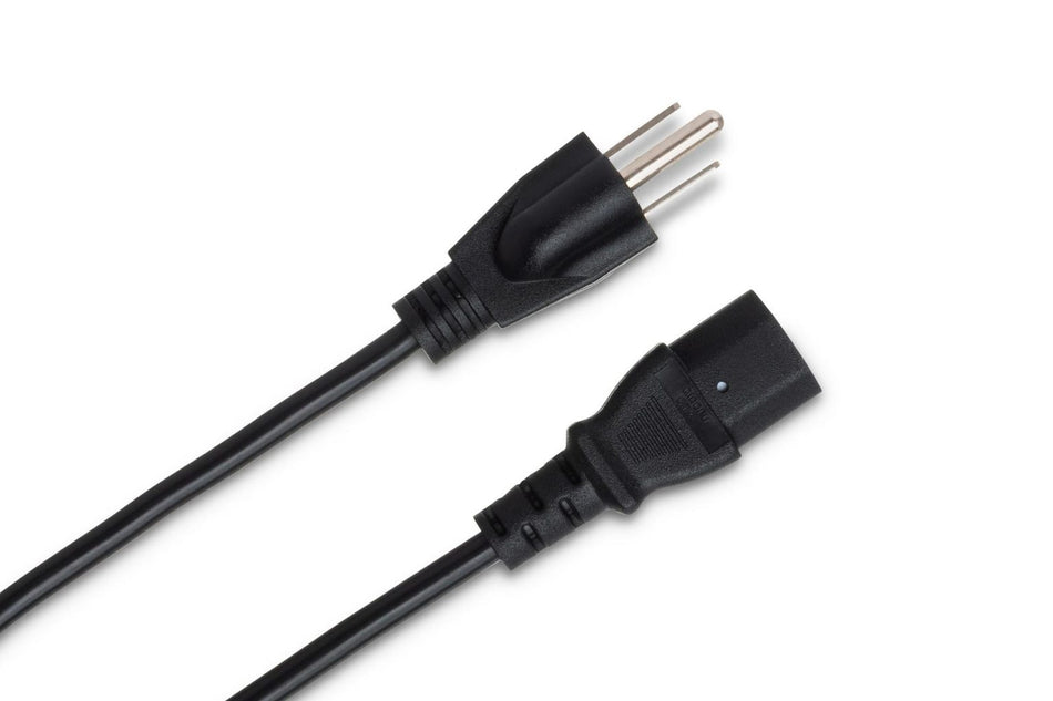 Hosa Power Cord IEC C13 to NEMA 5-15P (8ft)