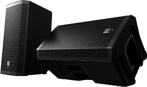 EV ZLX-15BT Rental – 15-Inch Bluetooth Powered Speaker + Stands