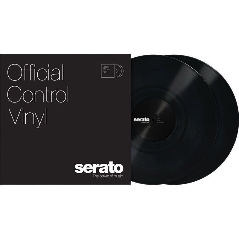 Serato Official Control Vinyl (Black) - The Ultimate Tool for Precision DJing - Seamless Tracking and Smooth Scratching