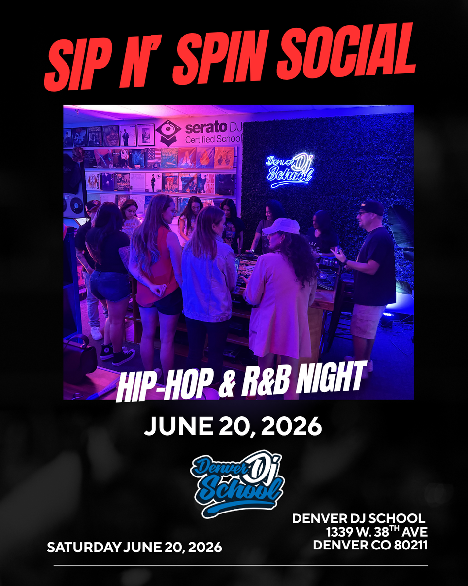 Sip N' Spin Social – Hip-Hop & R&B Night - June 20, 2026 | 6:00pm-7:15pm