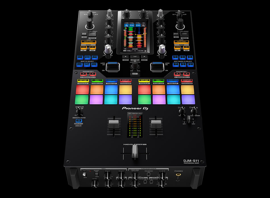 Pioneer DJM-S11 Mixer Front View - 2-Channel DJ Gear