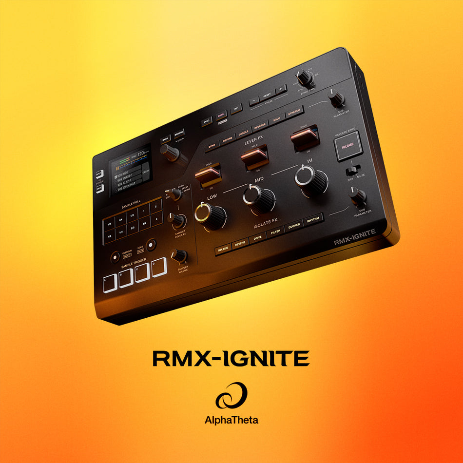 AlphaTheta RMX-IGNITE effector, made to show DJ's individuality and spark creativity