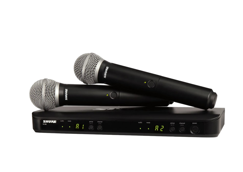 Shure BLX288/PG58  Wireless Dual Vocal System with two PG58 Handheld Transmitters