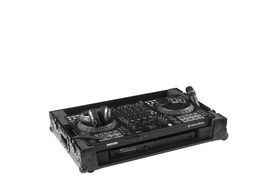 Odyssey Black Label DDJ-FLX10 1U Flight Case with Corner Wheels